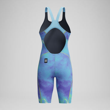 Female Fastskin HyperSpark Openback Kneeskin Blue/Purple