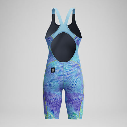 Female Fastskin HyperSpark Openback Kneeskin Blue/Purple
