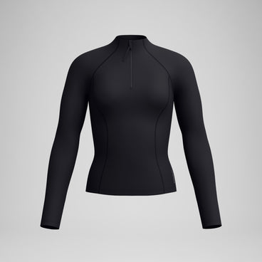 Women's Long Sleeve Rashguard Black/Dark Gray