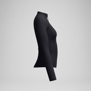 Women's Long Sleeve Rashguard Black/Dark Gray