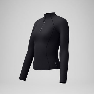 Women's Long Sleeve Rashguard Black/Dark Gray