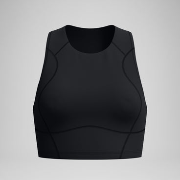 Women's Ocean Flex Crop Top Black