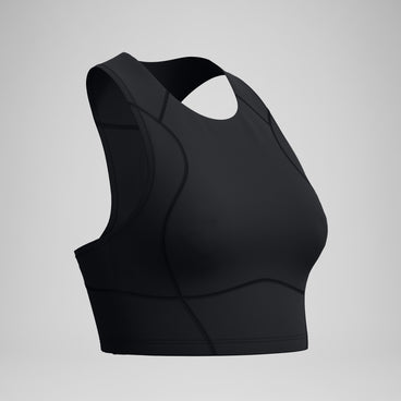 Women's Ocean Flex Crop Top Black