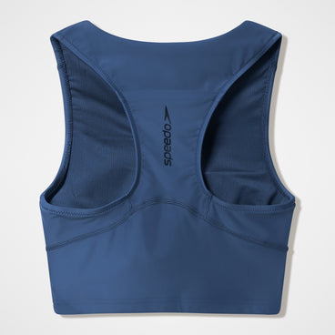 Women's Ocean Flex Crop Top Gray/Blue