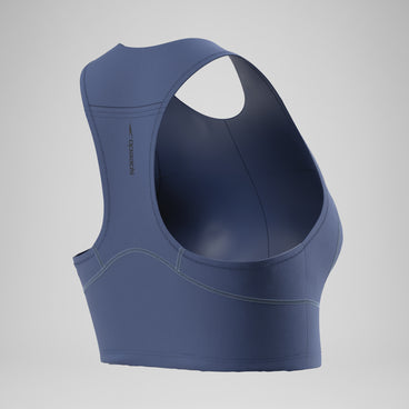 Women's Ocean Flex Crop Top Gray/Blue