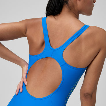 Women's Placement Muscleback Swimsuit Blue