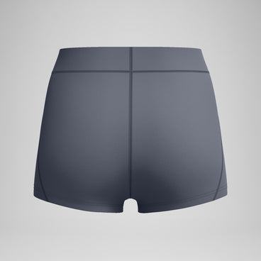 Women's Solid Panel Shorts Grey