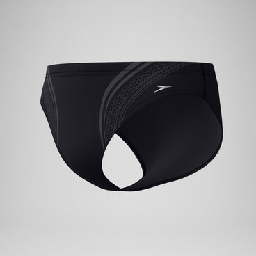 Men's Printed V Class Movement Brief Black