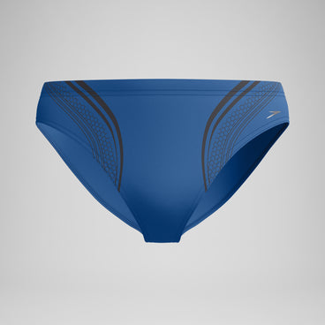 Men's Printed V Class Movement Brief Blue