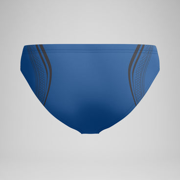 Men's Printed V Class Movement Brief Blue