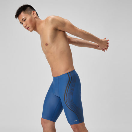 Men's Printed V Class Movement Jammer Blue