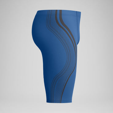 Men's Printed V Class Movement Jammer Blue