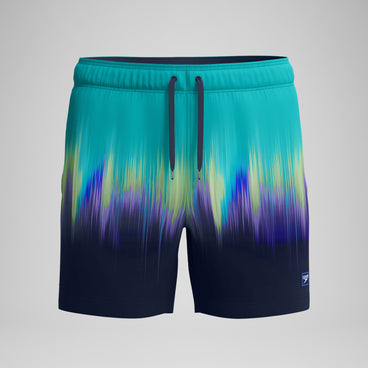 Men's Redondo Edge Printed Swim Shorts Green/Blue