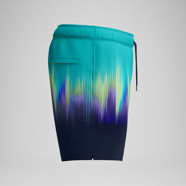 Men's Redondo Edge Printed Swim Shorts Green/Blue