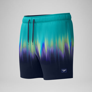 Men's Redondo Edge Printed Swim Shorts Green/Blue