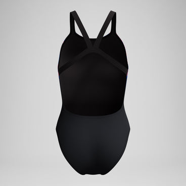 Women's Club Training Printed Leaderback One Piece Black/Pink