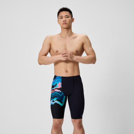 Men's Club Training Printed Jammer Black/Blue