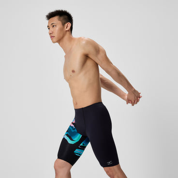 Men's Club Training Printed Jammer Black/Blue