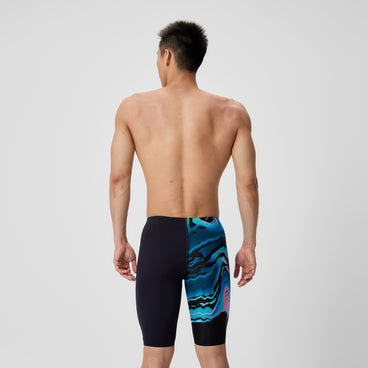 Men's Club Training Printed Jammer Black/Blue