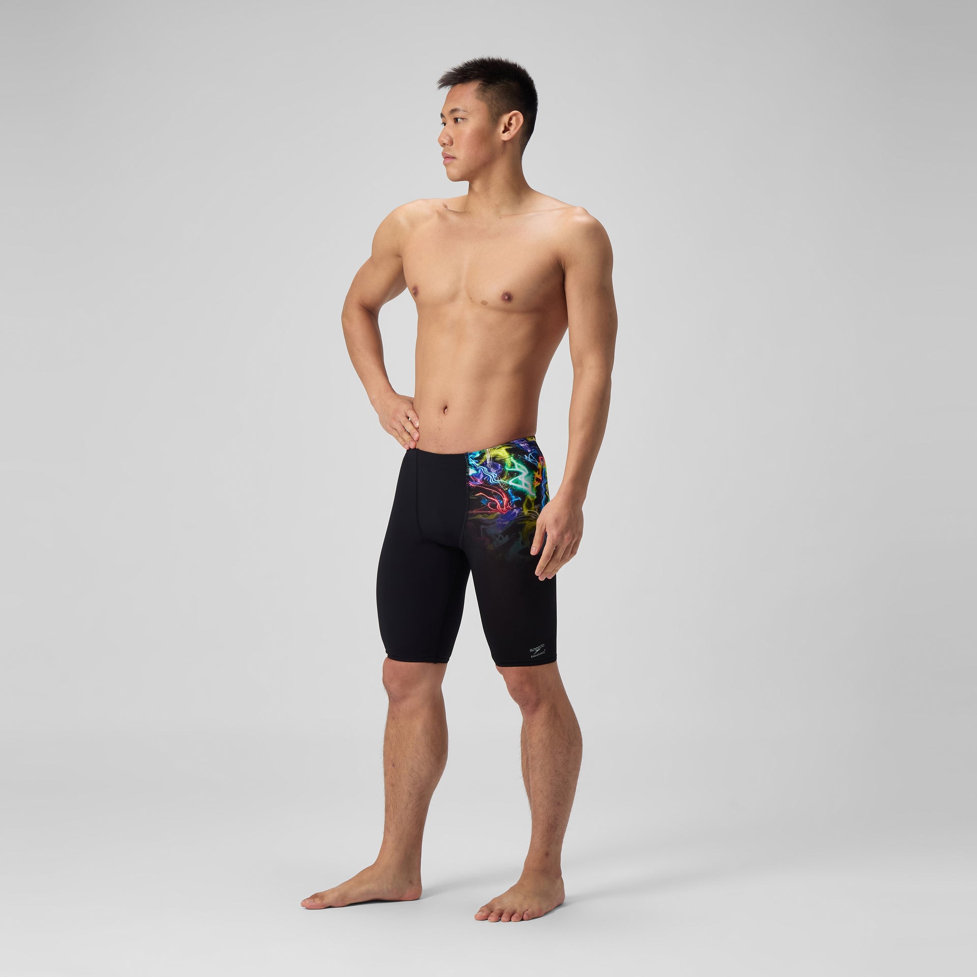 Club Training Printed Jammer Black Green