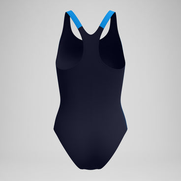 Women's Placement Laneback Swimsuit Navy/Blue