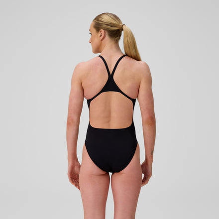 Women's Turnback Swimsuit Team Black