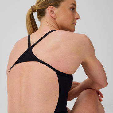 Women's Turnback Swimsuit Team Black