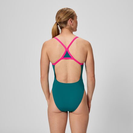 Women's Club Training Turnback Swimsuit Teal