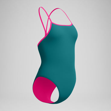 Women's Club Training Turnback Swimsuit Teal