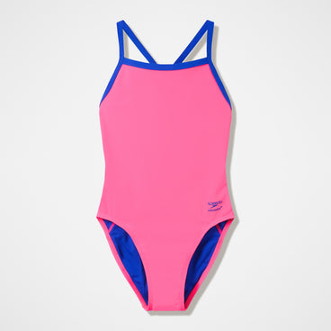 Women's Club Training Turnback One Piece Pink/Blue