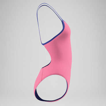 Women's Club Training Turnback One Piece Pink/Blue
