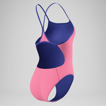 Women's Club Training Turnback One Piece Pink/Blue