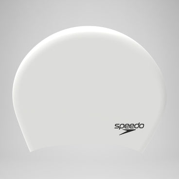 Unisex Long Hair Silicone Cap White/Black