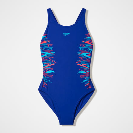 Girls Muscleback Swimsuit Blue