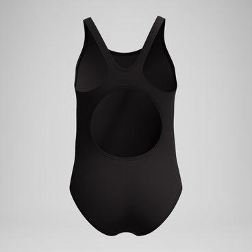 Girls Placement Muscleback Swimsuit Black/Peach