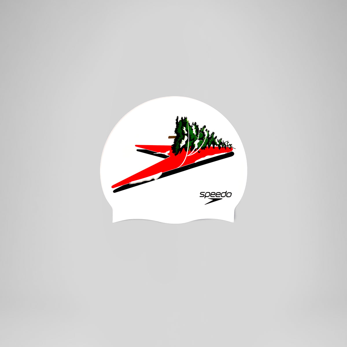 Printed Silicone Cap Red Green