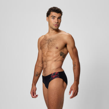 Men's Medley Logo Brief Black/Red