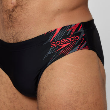 Men's Medley Logo Brief Black/Red