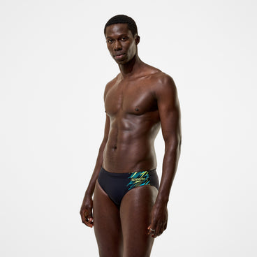 Men's Medley Logo Brief Black/Green