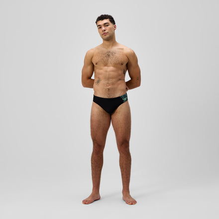 Men's Medley Logo Brief Black/Green