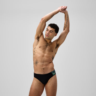 Men's Medley Logo Brief Black/Green