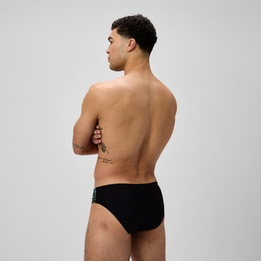 Men's Medley Logo Brief Black/Green