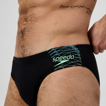 Men's Medley Logo Brief Black/Green