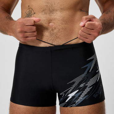 Men's Medley Logo Aquashort Grey/Black