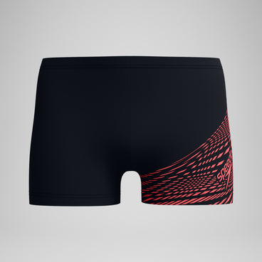 Men's Medley Logo Aquashort Black/Coral