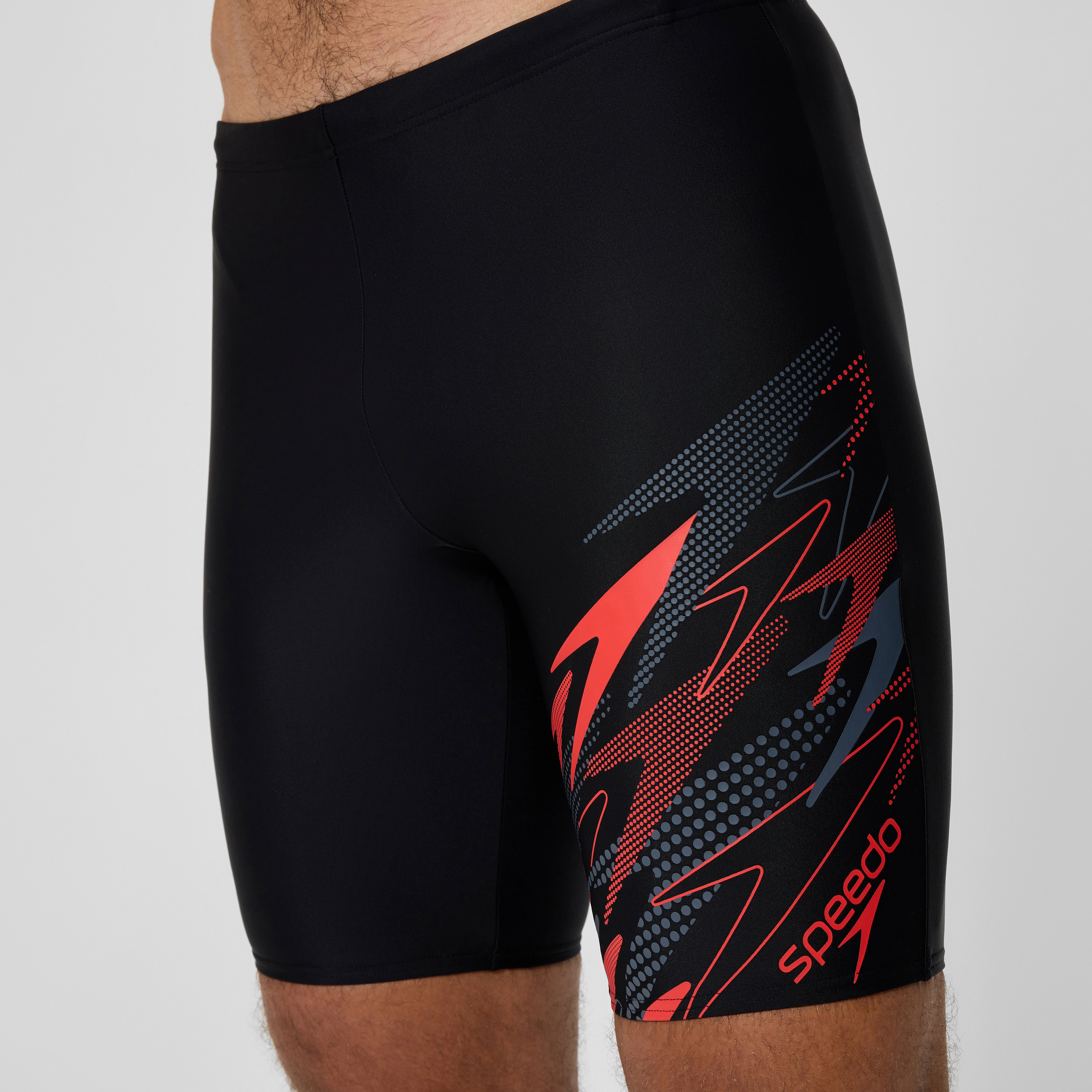 Men's Medley Logo Jammer Black/Red | Speedo