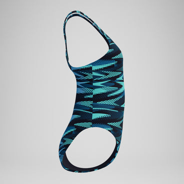 Women's HyberBoom Allover Medalist Swimsuit DarkTeal/Green