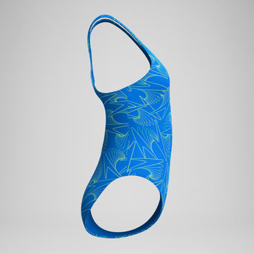 Women's Hyperboom Medalist Allover Print Swimsuit Blue