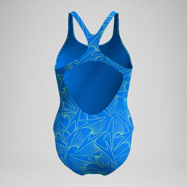 Women's Hyperboom Medalist Allover Print Swimsuit Blue