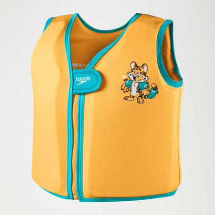 Infant Learn to Swim Aanadi Bengali Tiger Cub Float Vest Orange
